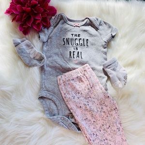 Carters baby girl set